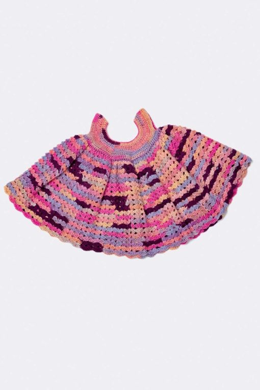 Strickset Häkelkleidchen Aus Merino 200 Bebe Color Von Lang Yarns