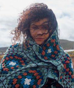 Strickset Plaid aus Poseidon von Lang Yarns