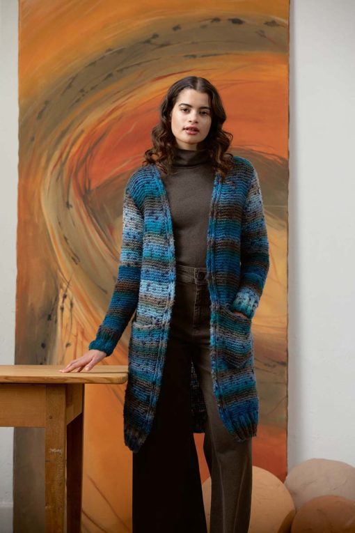 Strickset Jacke Aus Cloud Tweed Von Lang Yarns