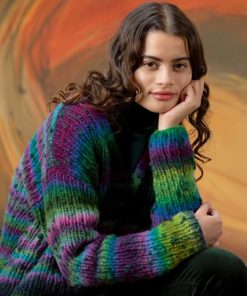 Strickset Kurzer Pullover Aus Cloud Tweed Von Lang Yarns 5 901 062 002 D1