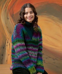 Strickset Kurzer Pullover aus Cloud Tweed von Lang Yarns