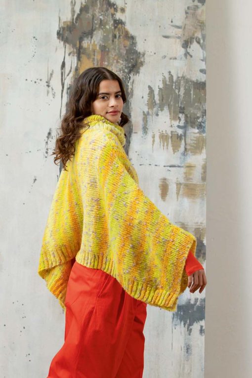 Strickset Cape Aus Cloud Tweed Von Lang Yarns