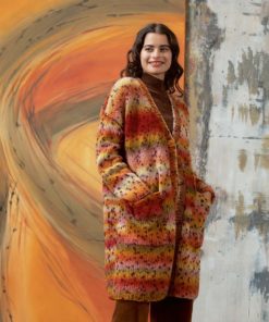 Strickset Lange Jacke aus Cloud Tweed von Lang Yarns