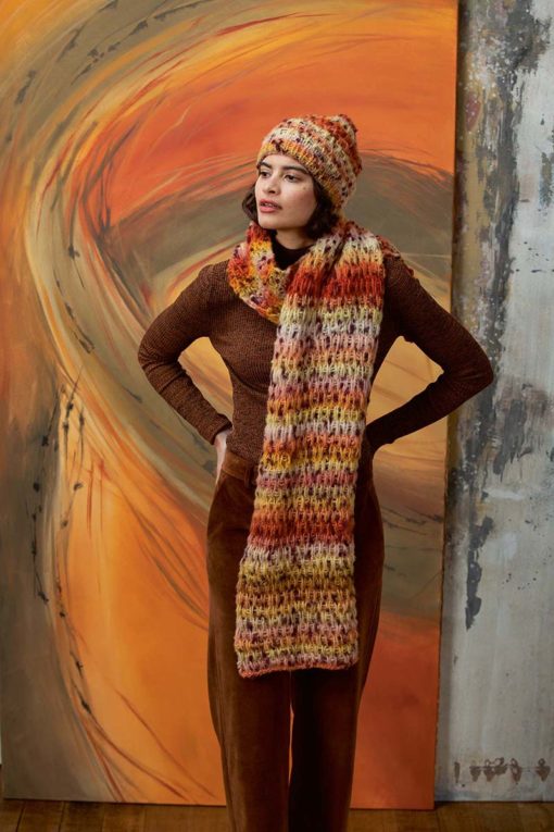 Strickset Mütze Aus Cloud Tweed Von Lang Yarns