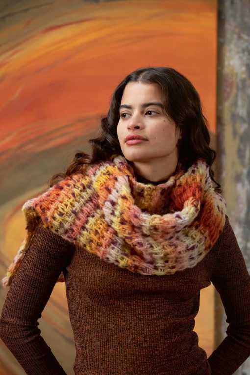 Strickset Schal Aus Cloud Tweed Von Lang Yarns