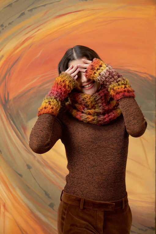Strickset Armstulpen Aus Cloud Tweed Von Lang Yarns