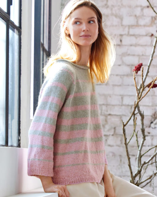 Strickset Sidney Shirt Aus Ecopuno Und Setasuri Von Lana Grossa