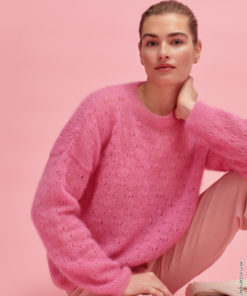 Strickset Flauschiger Ajourpulli aus Silkhair von Lana Grossa