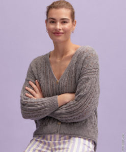Strickset Ajourmuster Jacke aus Ecopuno von Lana Grossa