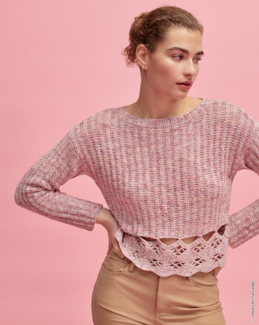 Strickset Mustermixpulli Aus Landlust Sommerseide Mélange Von Lana Grossa