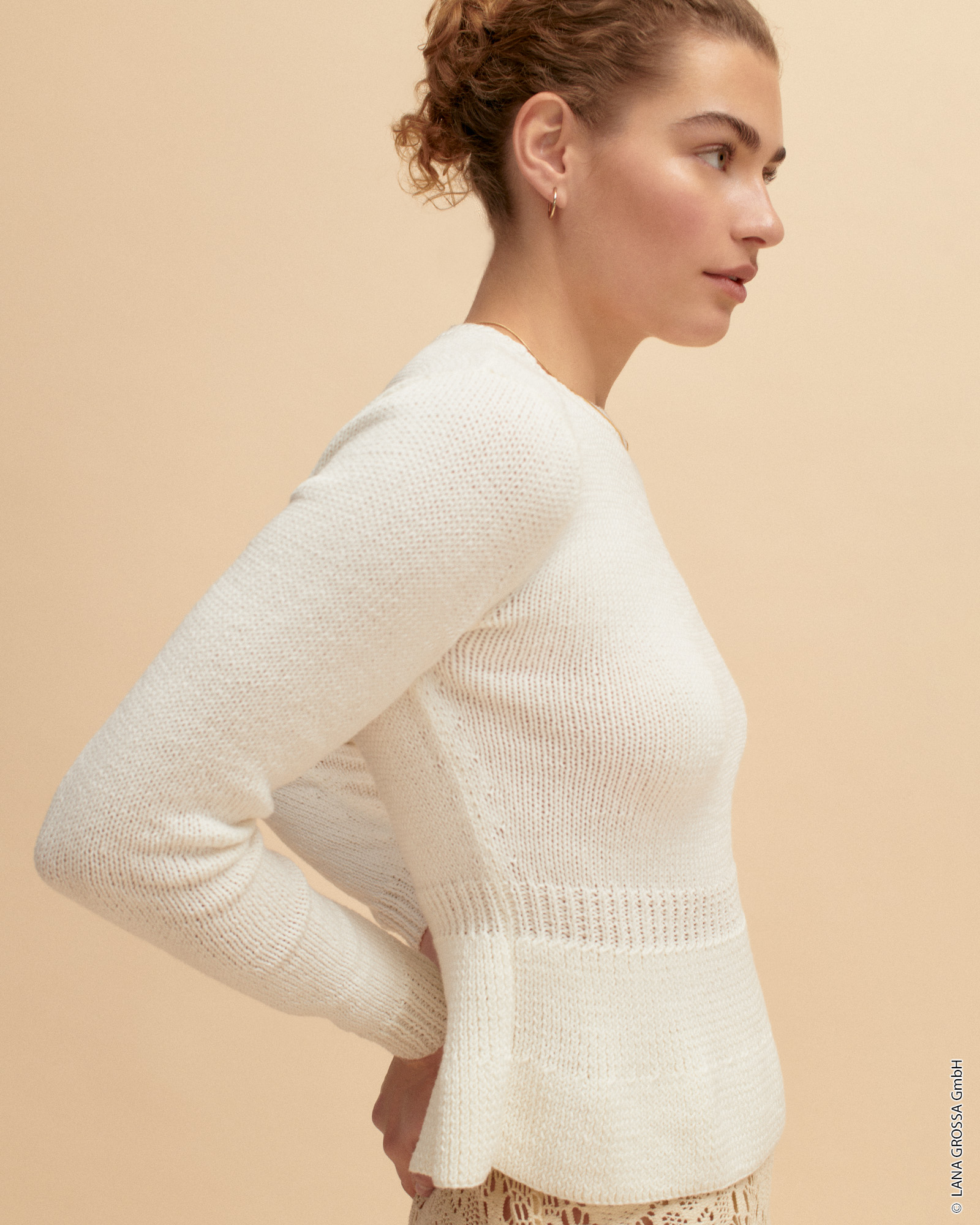 Strickset Taillierter Pulli Aus Elastico Von Lana Grossa 3 Strickset Taillierter Pulli Aus Elastico Von Lana Grossa – Bild 3