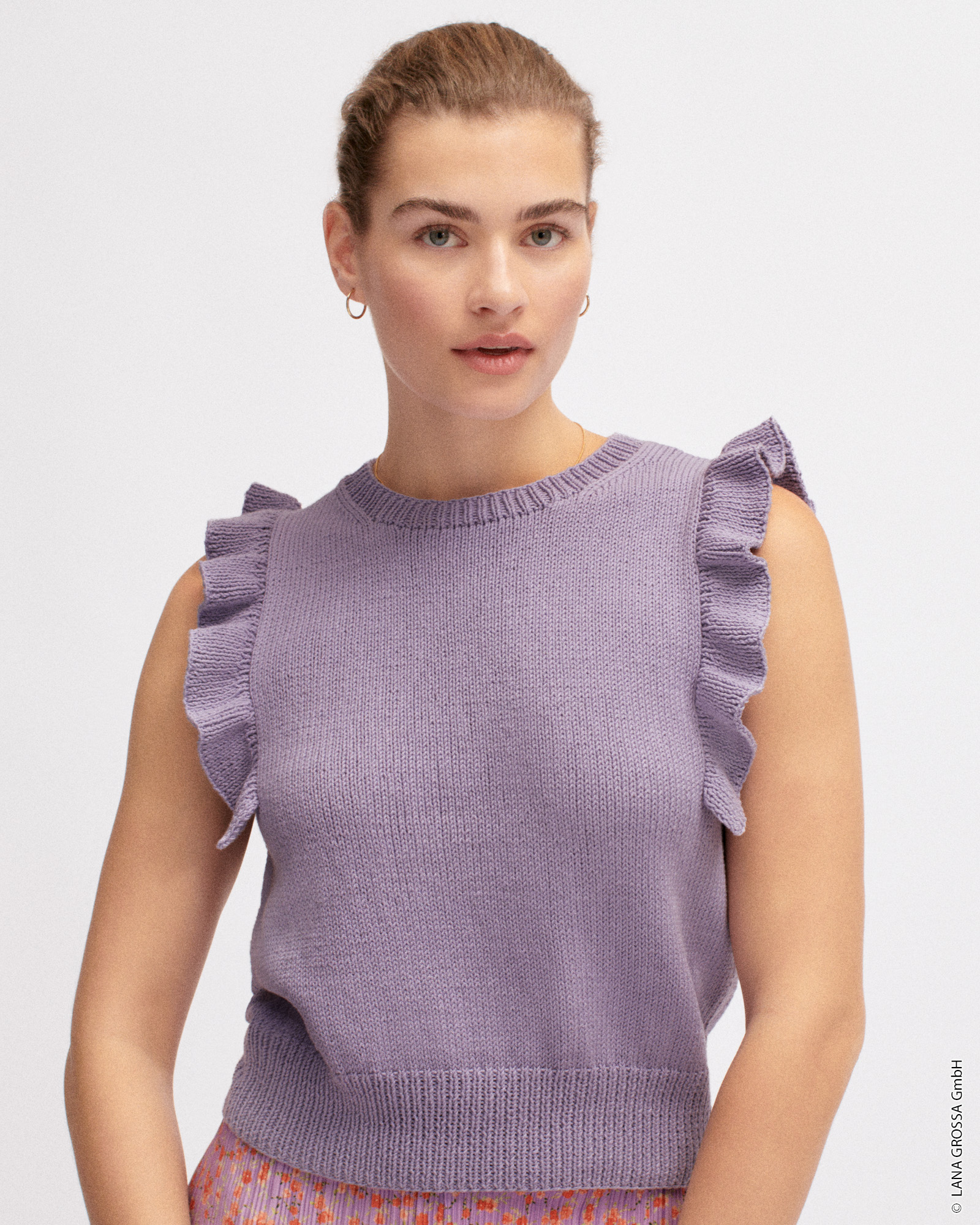 Strickset Rüschentop Aus Elastico Von Lana Grossa 1 Strickset Rüschentop Aus Elastico Von Lana Grossa