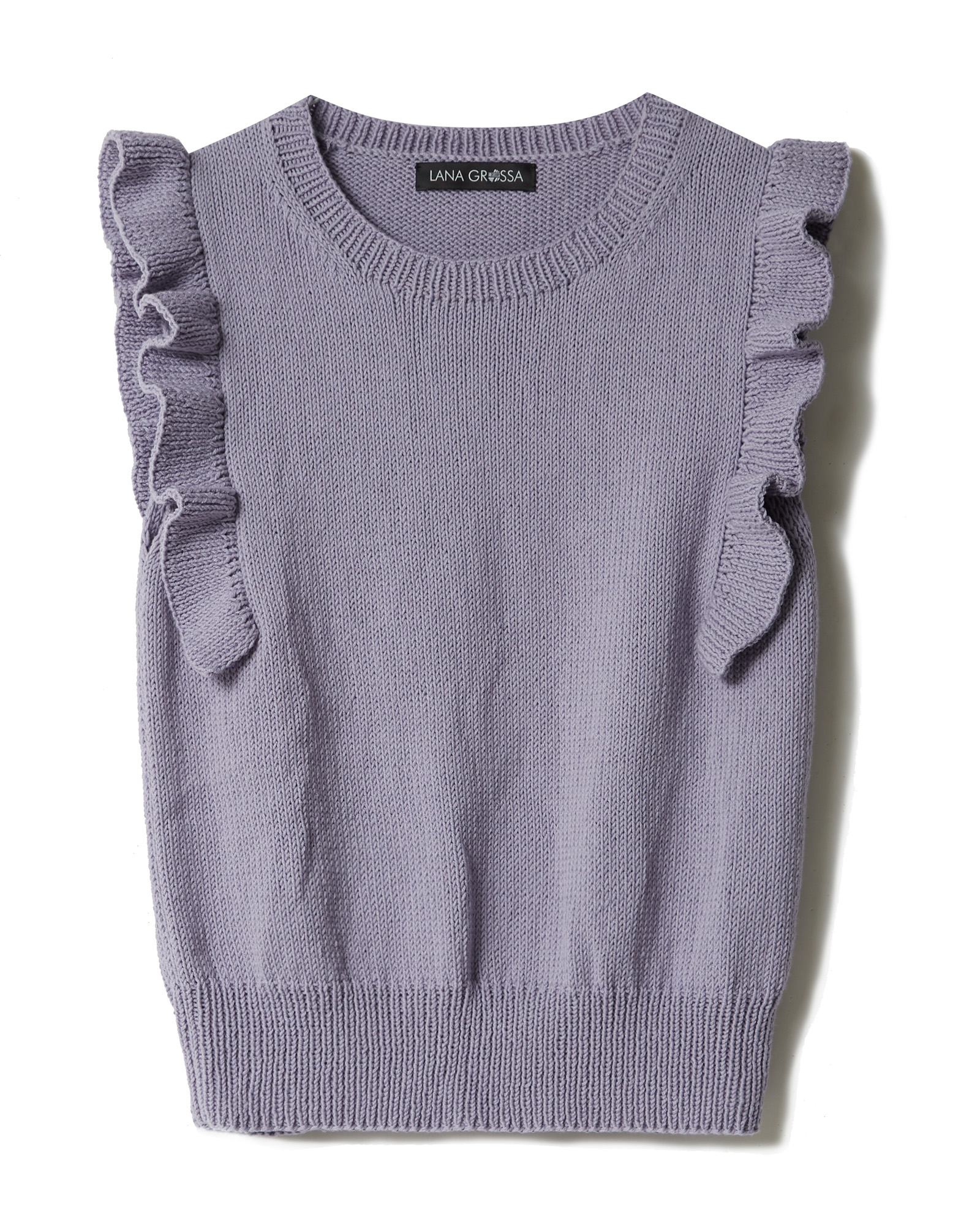 Strickset Rüschentop Aus Elastico Von Lana Grossa 2 Strickset Rüschentop Aus Elastico Von Lana Grossa – Bild 2