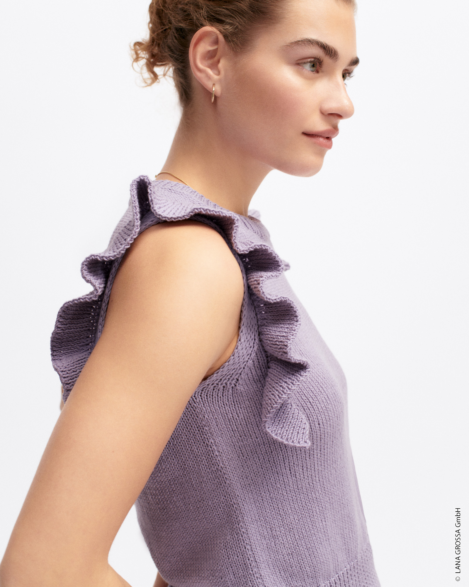 Strickset Rüschentop Aus Elastico Von Lana Grossa 3 Strickset Rüschentop Aus Elastico Von Lana Grossa – Bild 3