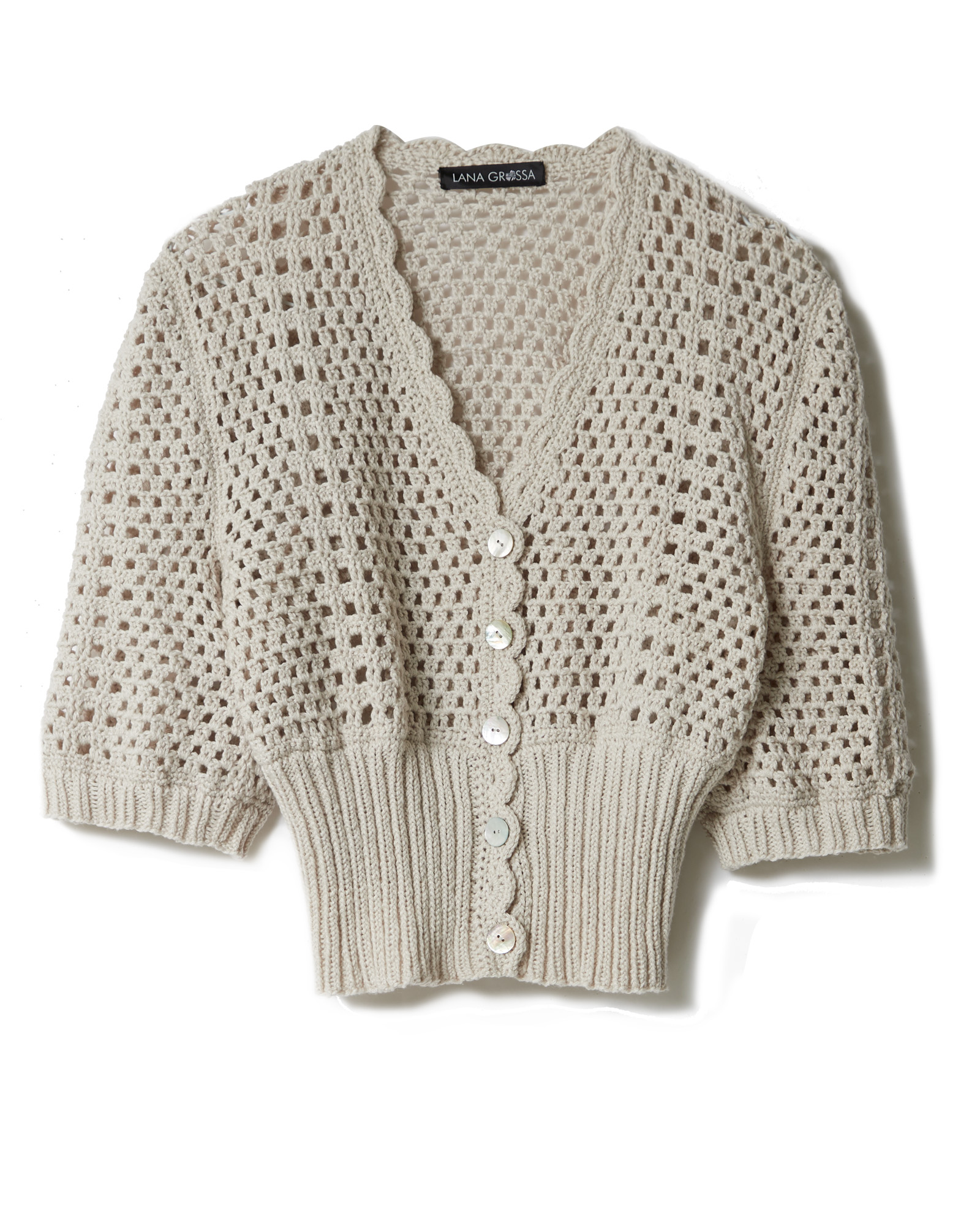 Strickset Gehäkeltes Jäckchen Aus Alta Moda Cotolana Von Lana Grossa 2 Strickset Gehäkeltes Jäckchen Aus Alta Moda Cotolana Von Lana Grossa – Bild 2