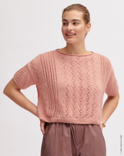 Strickset Oversized Shirt Aus Ecopuno Von Lana Grossa