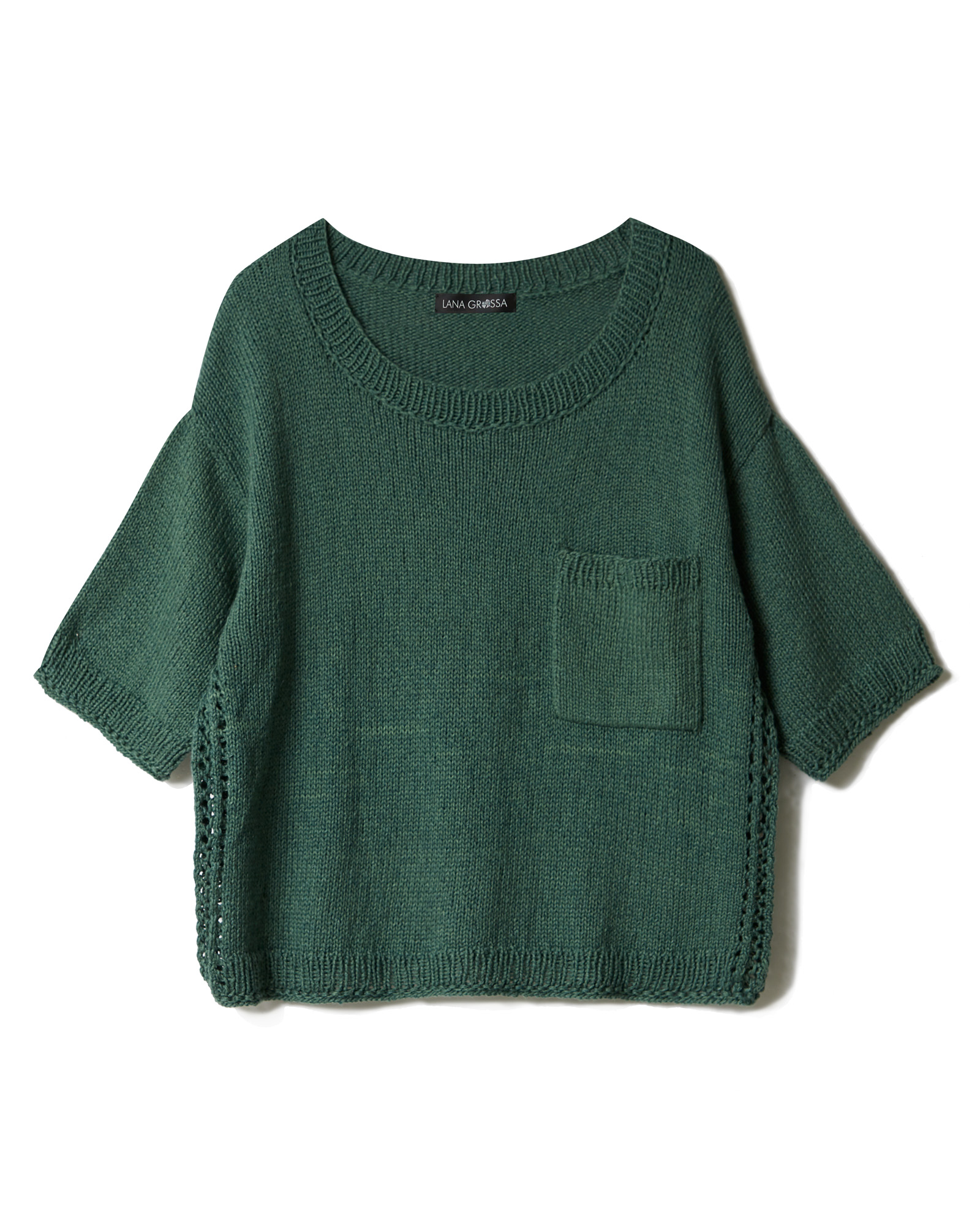 Strickset Kastenshirt Mit Ajour Detail Aus Alta Moda Cotolana Von Lana Grossa 2 Strickset Kastenshirt Mit Ajour Detail Aus Alta Moda Cotolana Von Lana Grossa – Bild 2