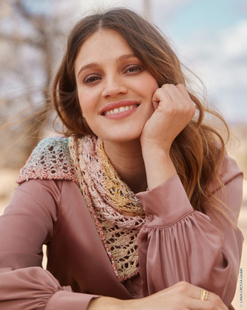 Strickset Nickituch Aus Gomitolo Collina Von Lana Grossa