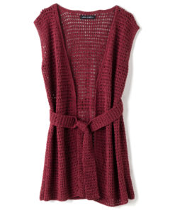 Strickset Weste Im Strukturlochmuster Mit Bindegürtel Aus Solo Lino Von Lana Grossa 3 Fs2023 Haekeln 05 Lana Grossa 9231310 M8 Mf2