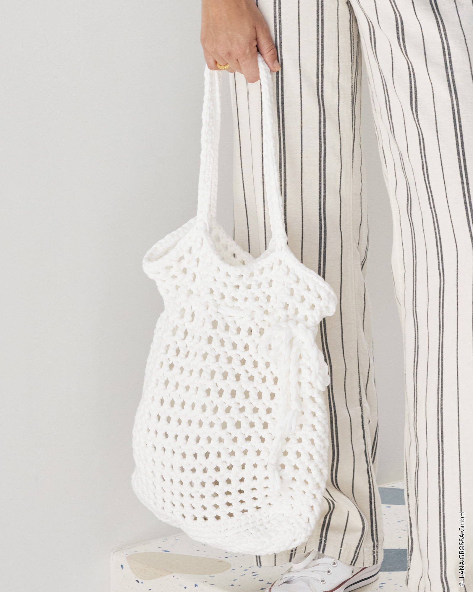 Strickset Tasche Aus The Tube Von Lana Grossa 1 Strickset Tasche Aus The Tube Von Lana Grossa