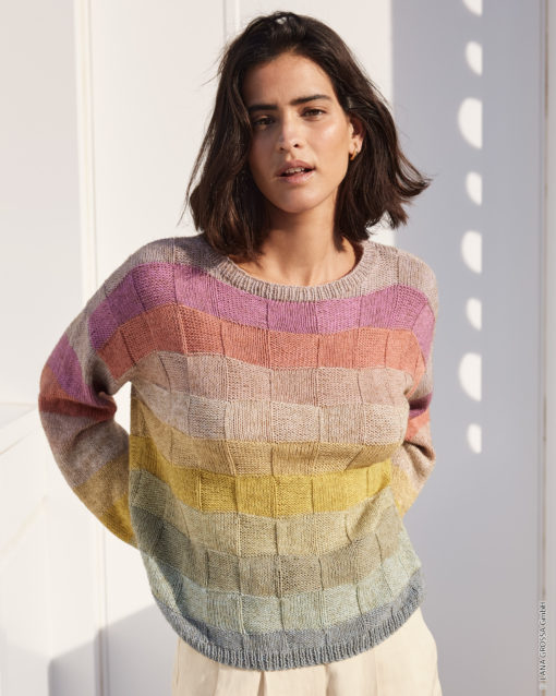 Strickset Pullover Im Schachbrettmuster Aus Diversa Von Lana Grossa