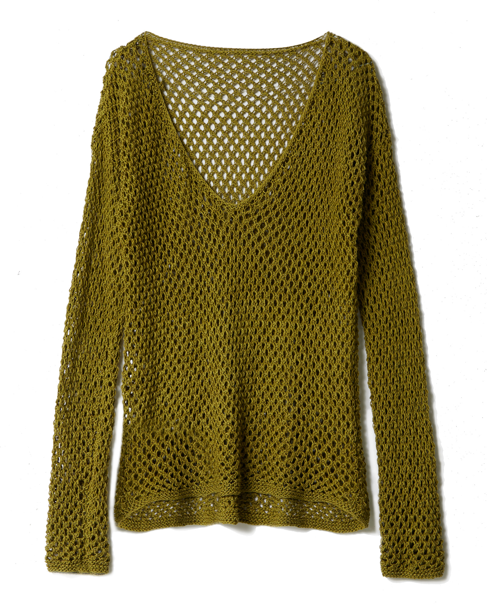 Strickset Pullover Im Lochmuster Aus Solo Lino Von Lana Grossa 2 Strickset Pullover Im Lochmuster Aus Solo Lino Von Lana Grossa – Bild 2