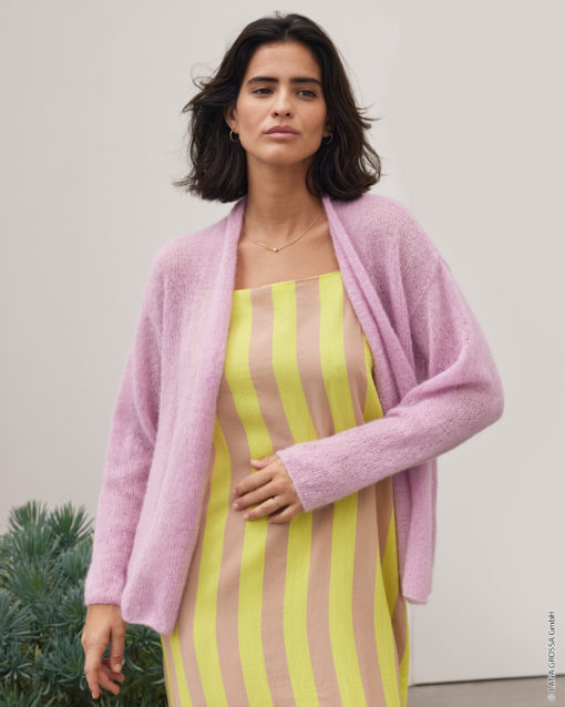 Strickset Cardigan Glatt Rechts Aus Setasuri Von Lana Grossa