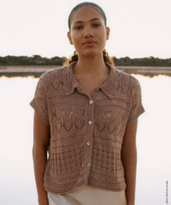 Weste Im Lochmustermix - Solo Lino