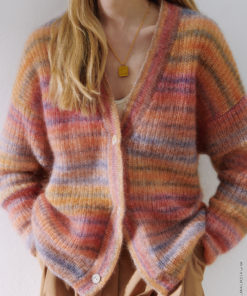 Strickset Patent-Jacke Aus Silkhair Print Von Lana Grossa 5 Fs2023 Lookbook 14 Lana Grossa 9231014 M13 Mf3