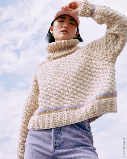Strickset Pullover Aus Lala Berlin Lovely Cotton Und Brillino Von Lana Grossa