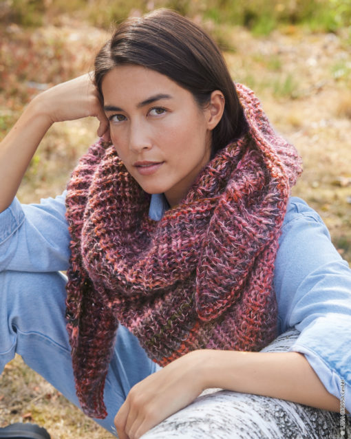 Strickset Dreieckstuch Aus Pappagallo Und Silkhair Von Lana Grossa