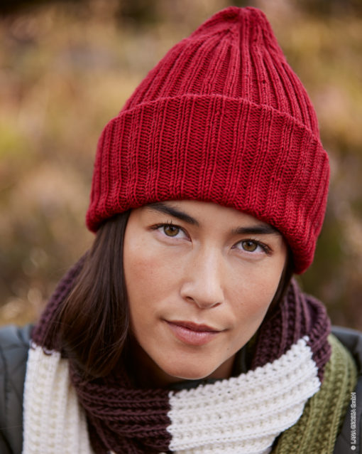 Strickset Mütze Im Rippenmuster Aus Cool Wool Von Lana Grossa