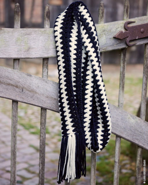Strickset Häkelschal Aus Alta Moda Cashmere 16 Und Brillino Von Lana Grossa
