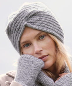 Strickset Stirnband Im Patentmuster aus Brigitte No. 2 von Lana Grossa