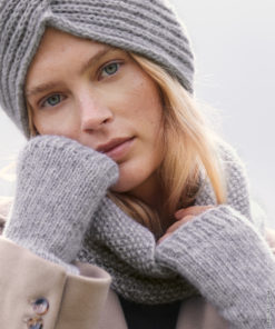 Strickset Loop Mit Perlmuster aus Brigitte No. 2 von Lana Grossa