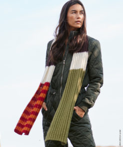 Strickset Schal Im Rippenmuster aus Cool Wool Big von Lana Grossa