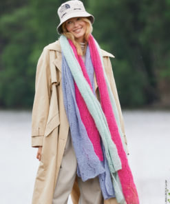 Strickset Schal Im Ajourmuster aus Setasuri Big von Lana Grossa