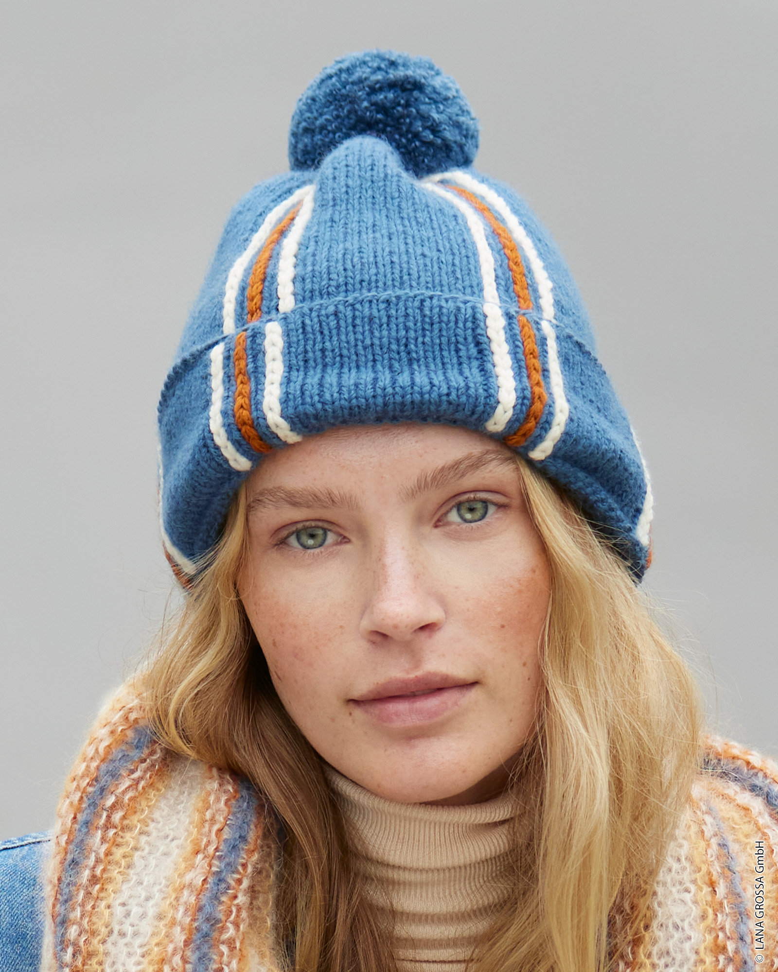 Strickset Mütze Mit Pompon Aus Alta Moda Cashmere 16 Von Lana Grossa 1 Strickset Mütze Mit Pompon Aus Alta Moda Cashmere 16 Von Lana Grossa