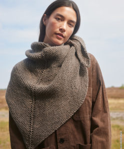 Strickset Dreieckstuch Mit Lochstreifen aus Alta Moda Cashmere 16 von Lana Grossa