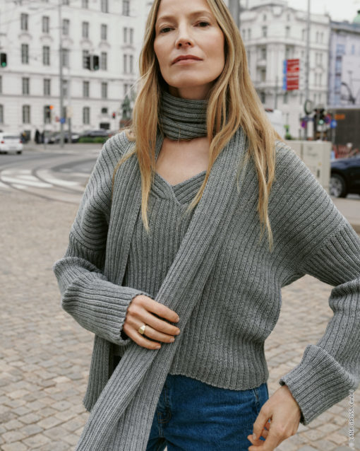 Strickset Schal Aus Merino Superiore Von Lana Grossa