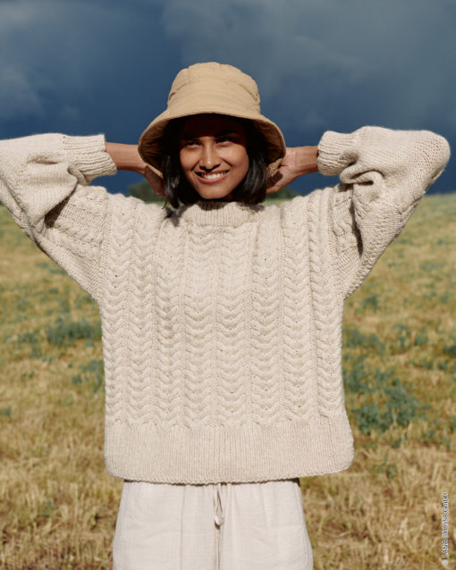Strickset Pullover Im Zopfmuster Aus Alta Moda Alpaca Von Lana Grossa