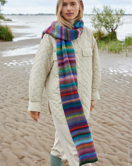 Strickset Schal Im Pippenmuster Aus Pappagallo Von Lana Grossa