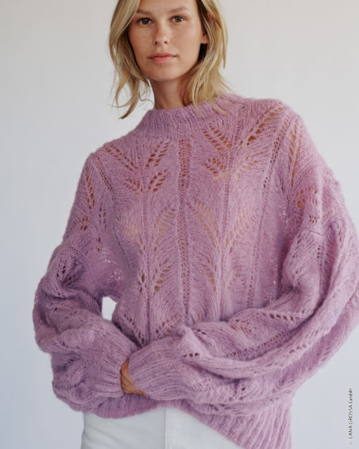 Strickset Pullover Im Ajourmuster Aus Setasuri Big Von Lana Grossa