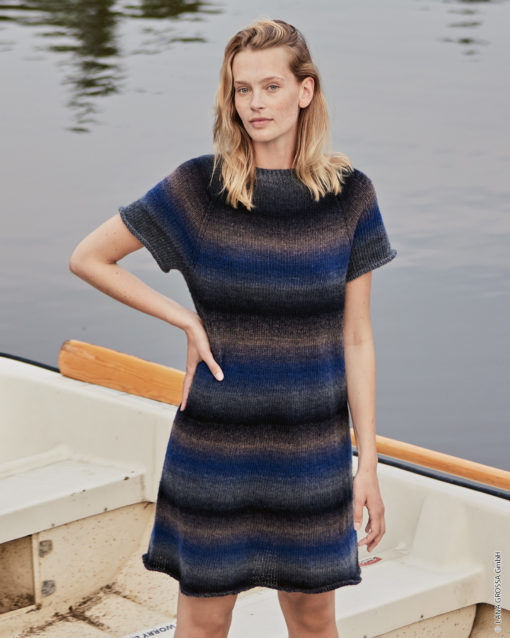 Strickset Top Down Kleid Aus Gomitolo Versione Von Lana Grossa
