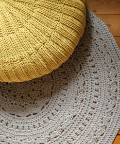 Runder Häkelteppich - The Tube