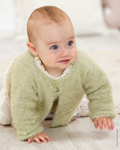 Strickset Jacke Mit Noppenmuster Aus Per Fortuna Gots Von Lana Grossa