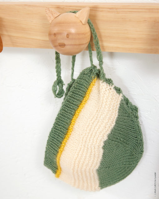 Strickset Mütze Mit Bindeband Aus Cool Wool Baby Von Lana Grossa
