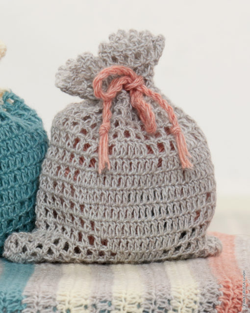 Strickset Einfarbiges Beutelchen Aus Ecopuno Von Lana Grossa
