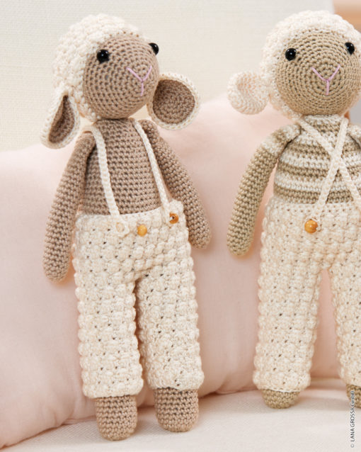 Strickset Schäfchen Junge Aus Cotone Von Lana Grossa