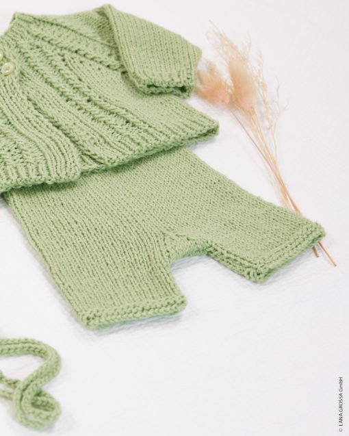 Strickset Hose Mit Rippenbund Aus Alta Moda Cotolana Von Lana Grossa